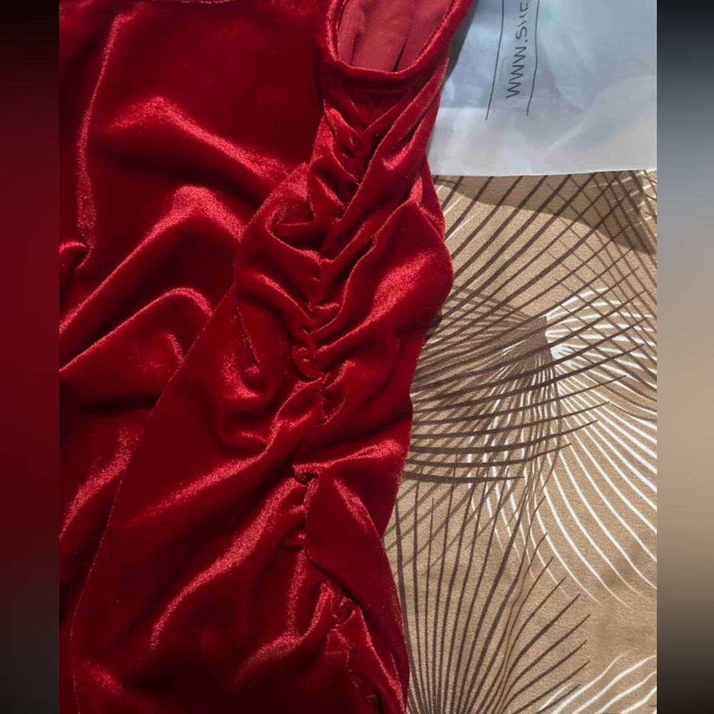 Red Velvet Dress - Picture 6 of 10